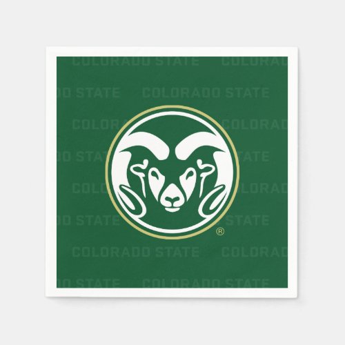 Colorado State University Logo Watermark Napkins
