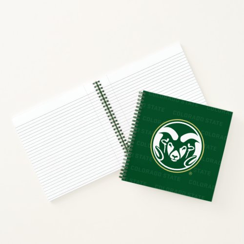 Colorado State University Logo Watermark Notebook