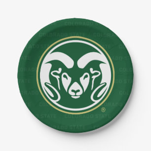Colorado State University Logo Watermark Paper Plates