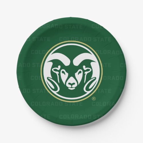 Colorado State University Logo Watermark Paper Plates