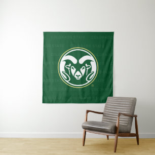 Colorado State University Logo Watermark Tapestry