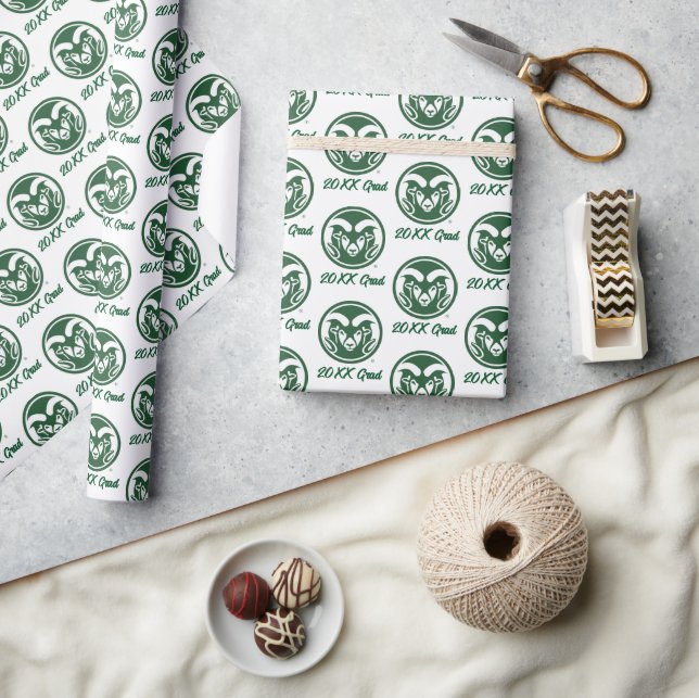Colorado State University Logo Watermark Wrapping Paper (Crafts)