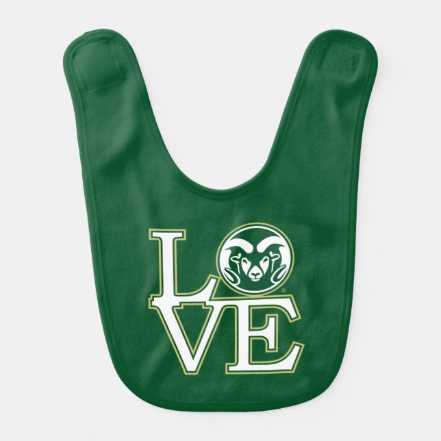 Colorado State University Love Baby Bib (Front)