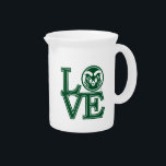 Colorado State University Love Beverage Pitcher<br><div class="desc">Check out these new Colorado State University designs! Show off your CSU Ram pride with these new Colorado State products. These make perfect gifts for the Ram student,  alumni,  family,  friend or fan in your life.</div>