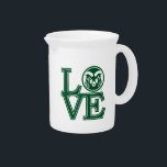 Colorado State University Love Beverage Pitcher<br><div class="desc">Check out these new Colorado State University designs! Show off your CSU Ram pride with these new Colorado State products. These make perfect gifts for the Ram student,  alumni,  family,  friend or fan in your life.</div>