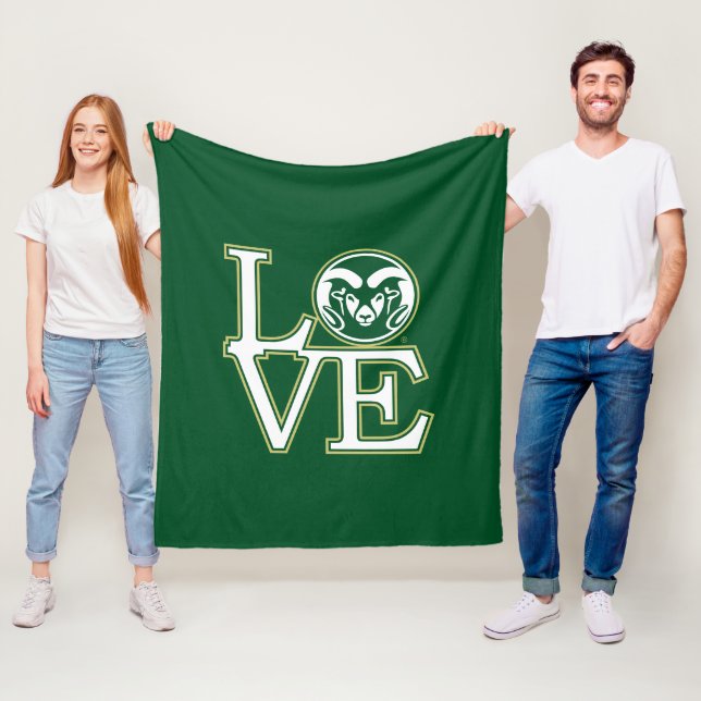 Colorado State University Love Fleece Blanket (In Situ)