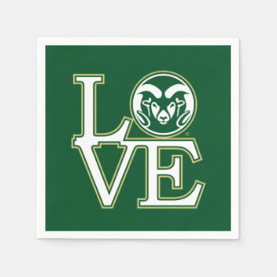 Colorado State University Love Napkins
