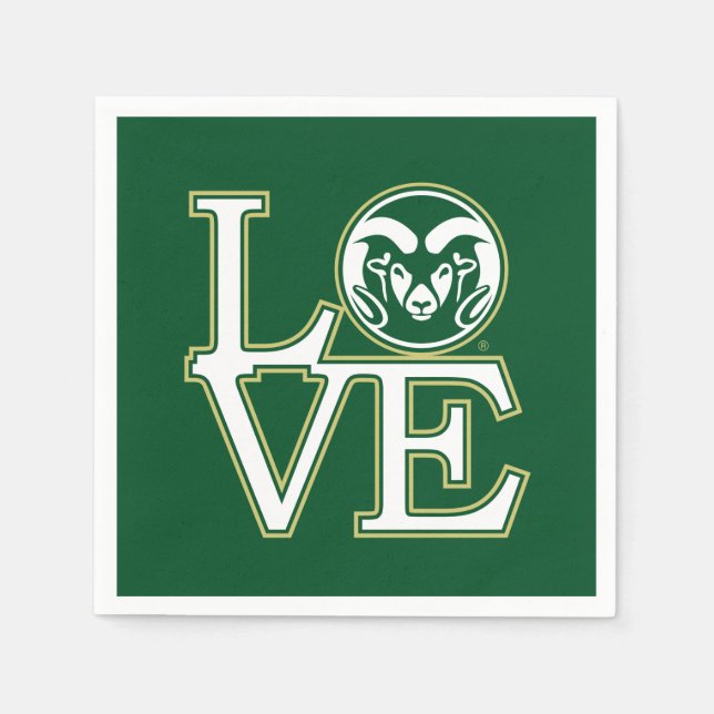 Colorado State University Love Napkins (Front)