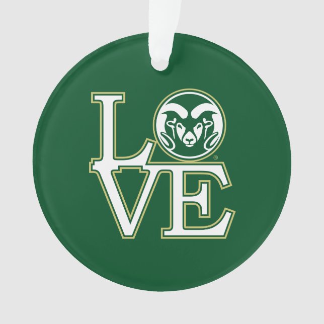 Colorado State University Love Ornament (Front)