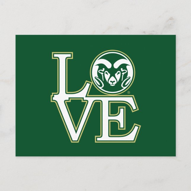 Colorado State University Love Postcard (Front)