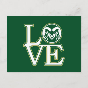 Colorado State University Love Postcard
