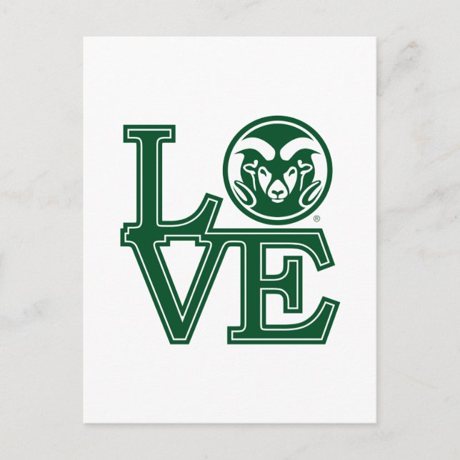 Colorado State University Love Postcard (Front)