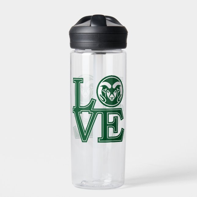 Colorado State University Love Water Bottle (Front)