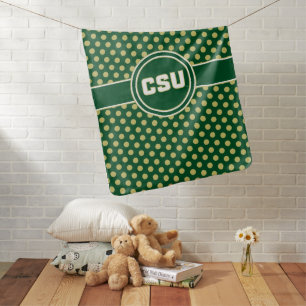 Colorado State University Polka Dot Pattern Baby Blanket