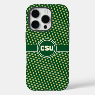 Colorado State University Polka Dot Pattern iPhone 16 Pro Case