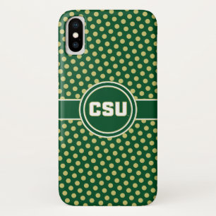 Colorado State University Polka Dot Pattern iPhone X Case