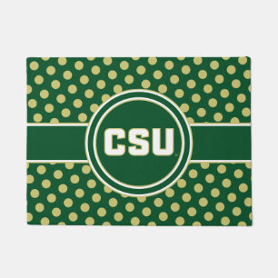 Colorado State University Polka Dot Pattern Doormat