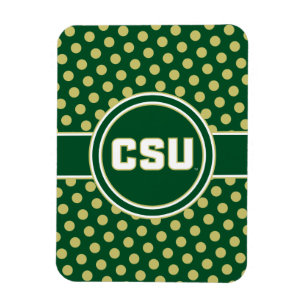 Colorado State University Polka Dot Pattern Magnet