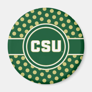 Colorado State University Polka Dot Pattern Magnet