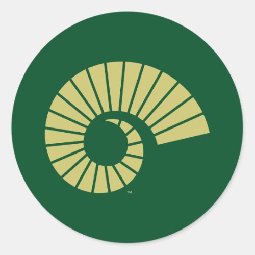 Colorado State University Ram Horn Gold Classic Round Sticker