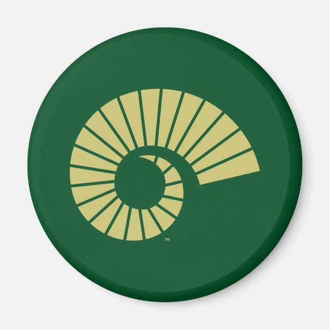 Colorado State University Ram Horn Gold Magnet (Front)