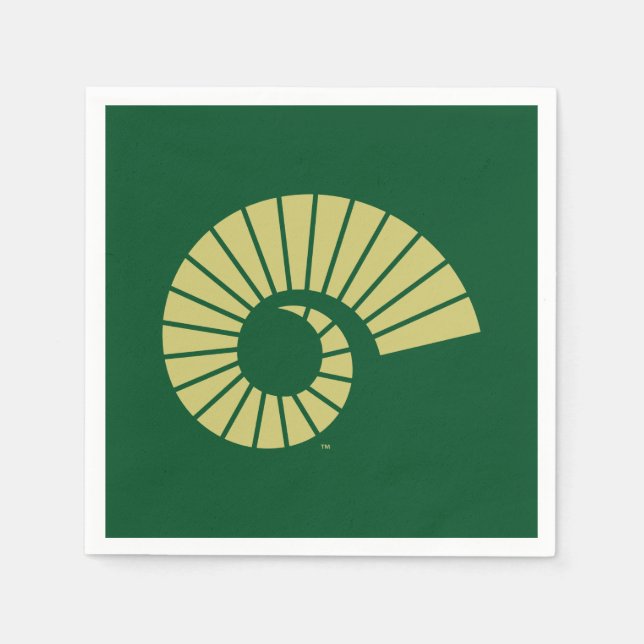 Colorado State University Ram Horn Gold Napkins (Front)