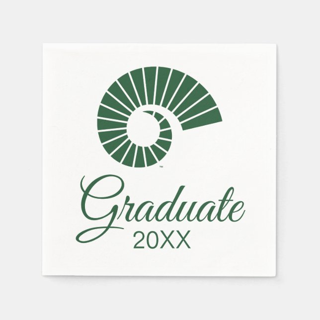 Colorado State University Ram Horn Gold Napkins (Front)