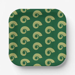 Colorado State University Ram Horn Gold Paper Plates