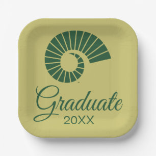 Colorado State University Ram Horn Gold Paper Plates