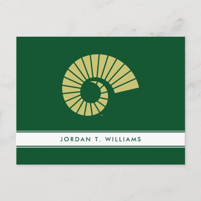 Colorado State University Ram Horn Gold Postcard (Front)