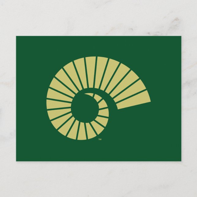 Colorado State University Ram Horn Gold Postcard (Front)