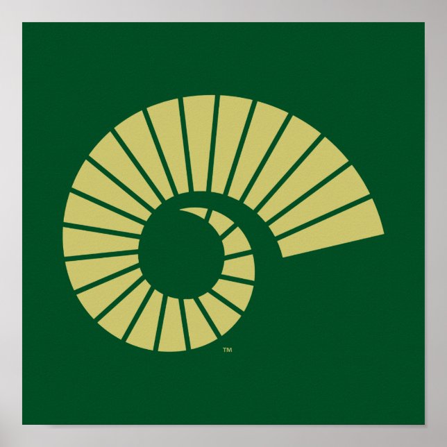 Colorado State University Ram Horn Gold Poster (Front)