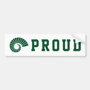 Colorado State University Ram Horn Green Bumper Sticker