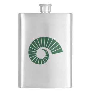 Colorado State University Ram Horn Green Flask