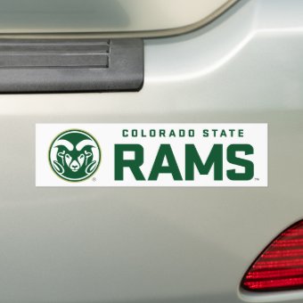 Colorado State University Rams Bumper Sticker | Zazzle