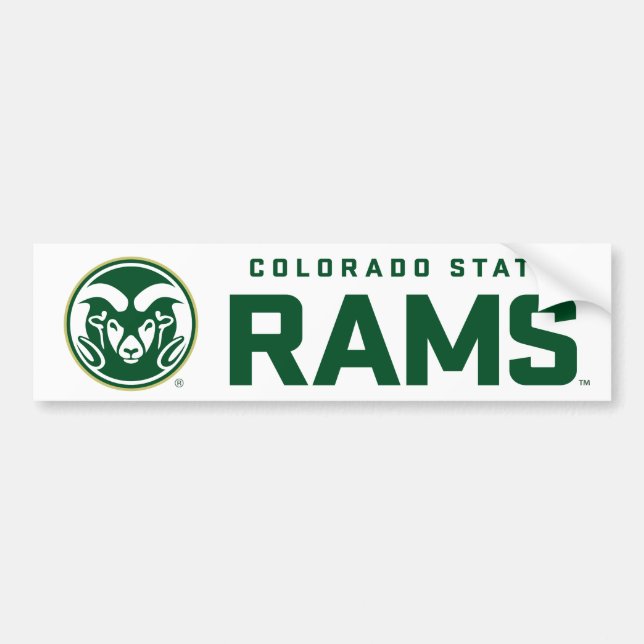 Colorado State University Rams Bumper Sticker (Front)