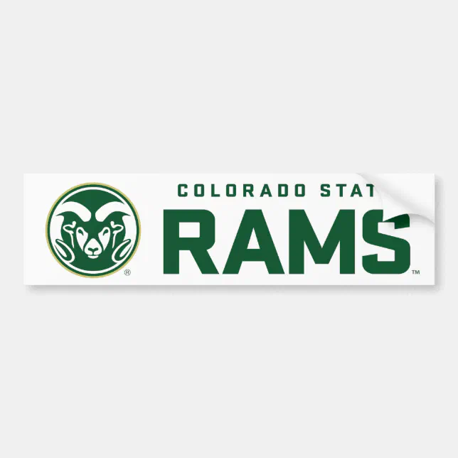 Colorado State University Rams Bumper Sticker | Zazzle