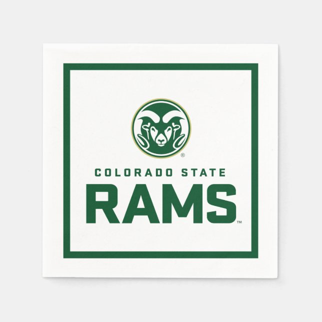 Colorado State University Rams Napkins (Front)