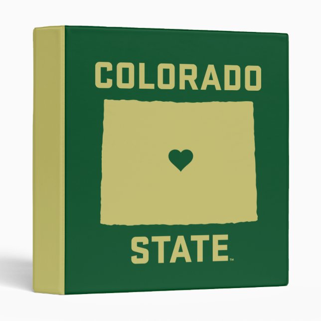 Colorado State University State Love 3 Ring Binder (Front/Spine)