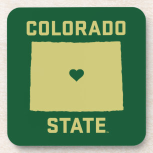 Colorado State University State Love Beverage Coaster