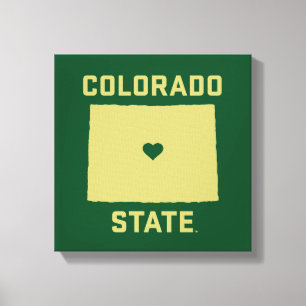 Colorado State University State Love Canvas Print