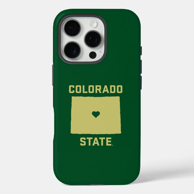 Colorado State University State Love Case-Mate iPhone Case (Back)