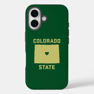 Colorado State University State Love iPhone 16 Case