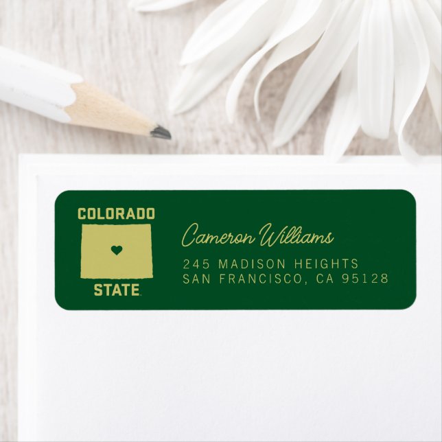 Colorado State University State Love Label (Insitu)