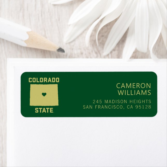 Colorado State University State Love Label (Insitu)