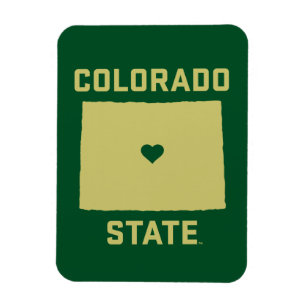 Colorado State University State Love Magnet