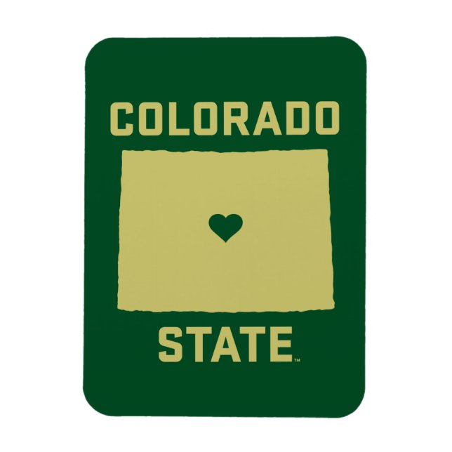 Colorado State University State Love Magnet (Vertical)
