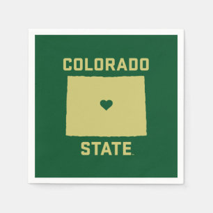 Colorado State University State Love Napkins