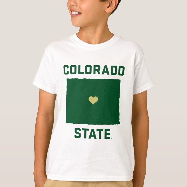 Colorado State University State Love T-Shirt (Front)