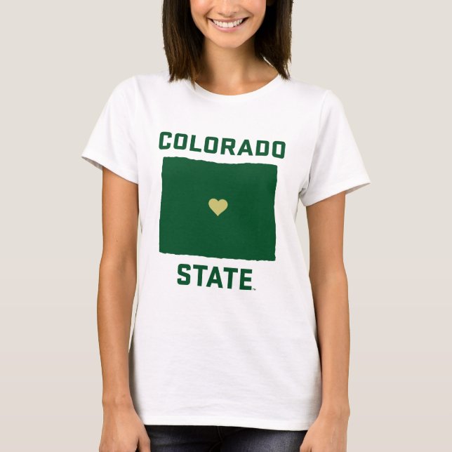 Colorado State University State Love T-Shirt (Front)